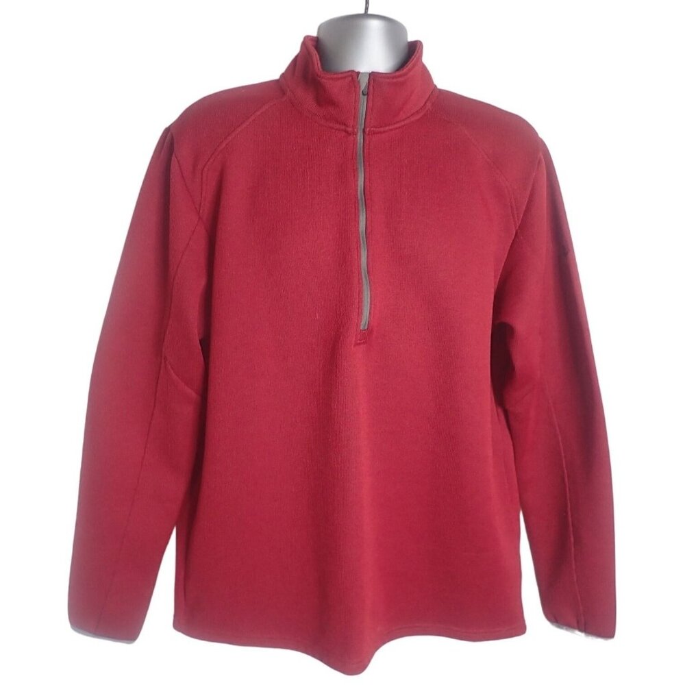 Eastern‎ Mountain Sports 1/4 Zip Thermal Shirt Top Red XL Pullover Casual Hike